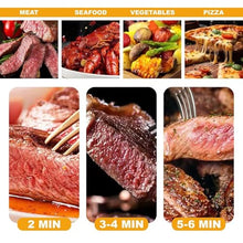Electric Steak Oven, Portable Broiler Countertop Grill, Temperature Adjustment, 30 min Timing, for Beef Vegetables