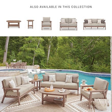 Signature Design by Ashley 1-Piece HDPE Patio Coffee Table, Driftwood