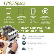 Vacmaster VP95 Chamber Vacuum Sealer Stainless Steel - Silver
