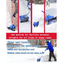 ZIJINGM Electric Snow Blower, 28×18cm Outdoor Snow Removal Tool, Handheld Electric Snow Blower with 4.0Ah Lithium-ion Battery and Charger(2batteries)