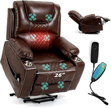 KTYUERGHK Oversized Power Lift Recliner Chair for Elderly with Cup Holder