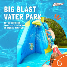 Banzai Splash Slide 2 Pack - Inflatable Slide with Basketball - Ages 5-12