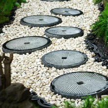 zktoermn 5 Pcs Gardener's Stepping Stone Retro Slate Stepping Stone for Garden Walkway,Outdoor Landscaping Décor & Lawn Pathway Steps(46x4.5x46cm)