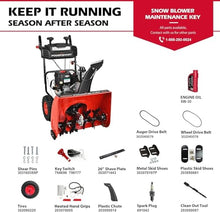 PowerSmart 24-Inch Self-Propelled Two-Stage Gas Snow Blower with 208cc B&S Engine, Electric Start, 13-Inch Snow Tires, Handle Warmer, and LED Lights