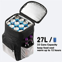 WJJDLLNP Refrigerated Backpack 33 Cans Insulated Leak-proof Large-capacity Refrigerator Bag Ice Picnic With Red Wine