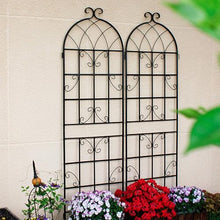 leoglint 4 Pack Metal Garden Trellis 71" x 19.7" Rustproof Trellis for Climbing Plants Outdoor Flower Support Black