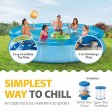 12'x30 Sea Inflatable Ring Top Outdoor Above Ground Pool