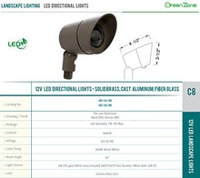Westgate Lighting LED Directional Landscape Die - Cast Housing - IP67 and IP54 Level Rating - 12V AC - 36 Degree Beam Angle - Convex Lens (12 Bronze)