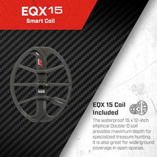 MINELAB Equinox 700 Multi-Frequency Collapsible Metal Detector for Adults & Wireless Headphones Bundle with EQX 15 Coil