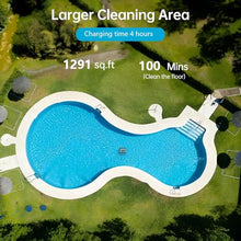 Cordless Robotic Pool Cleaner with 7800 mAh Battery, 2.6L Trash Box, Climbing Walls Function, for In-Ground Pools up to 1291 Sq.Ft (0.5-3m Depth)
