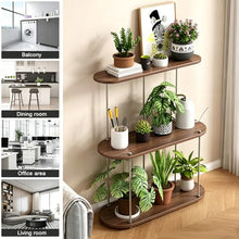 Multi-Tier Plant Stand With Wheels, Bookshelf Style Flower Rack For Living