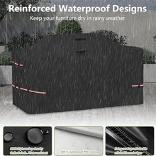 98-inch Island Grill Cover, 600D Oxford Cloth, Heavy Duty Waterproof, Sunproof, All-Weather Protective Cover,Black,98 * 42 * 48inch
