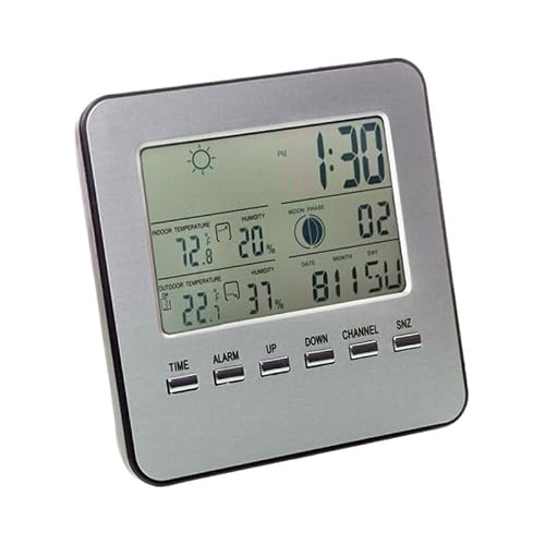 ABS Square Indoor Outdoor Temperature Humidity Meter Electronic Thermometer