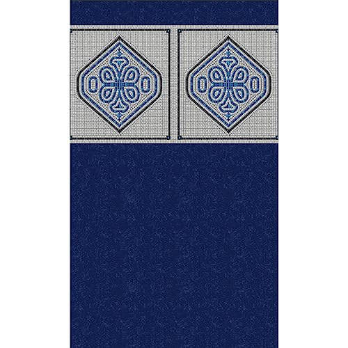 Blue Wave NL335-40 Heavy Gauge Mangalore Mosaic Round Unibead Pool Liner, 30-ft