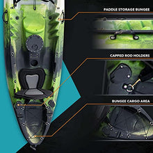 Driftsun Teton 120 Sit-On-Top Fishing Kayak 2-3 Person Green/Black