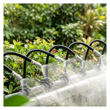 Misting System for Outdoor Plants, Garden Irrigation System Kits with 360°Bendable Nozzles, Versatile Plant Watering Fog Spray Equipment