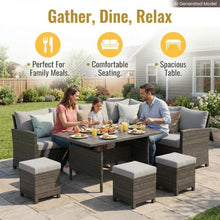 Wisteria Lane 7 Piece Patio Furniture Set, Patio Sectional for All Weather