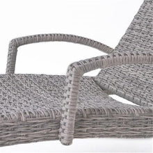 Noble House Crete Outdoor Aluminum Chaise Lounge Set of 4 Grey