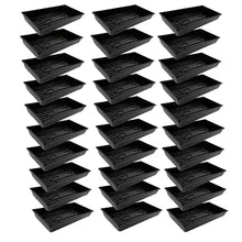 SUNPACK 10" x 20" Mega Plastic Seed Starting Tray, Black, 2.5" (Pack of 30) - No Drainage Holes, Ideal for Greenhouses or Indoor Gardening - Made of Thick, Strong Plastic
