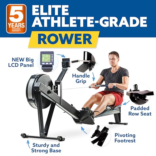 Luft Sweden Compact Rowing Machine for Home Use Black
