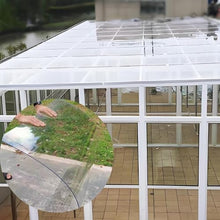 JCQXDL 1.5mm Clear Polycarbonate Sheets,Plastic Roof Panel,Weather-Resistant and Transparent Greenhouse Roofing Sheets,UV Protection Rain Outdoor Awning Covers,Glass Replacement,Easy Cut(1.56x15m)