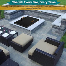 FEBTECH - 42" Fire Pit Lid Square - 1.5 mm Thick Fire Pit Cover Fits 40"