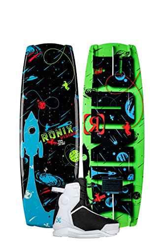 Ronix Wakeboard Package 120 - Vision Wakeboard w/Vision Pro Boot - 8-9 Glow-n-Dark Black/Green