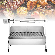 JYXYXSCP Electric Automatic BBQ Rotisserie Grill Kit,Outdoor Camping Rotisserie Spit Roaster Stainless Steel Grill for Pig Rotisserie Hog