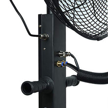 FAFACAI High Velocity Cold Air Circulator, Cooling Misting Spray Humidifier Quiet Tower Atomization Commercial Vertical Oscillating Fan Industrial Rotating Mobile 3 Speed (65cm) (75cm) (75cm)