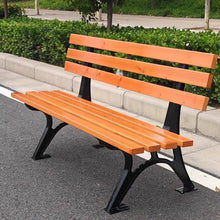 clould fitness Park Bench Outdoor Park Bench Leisure Cast Aluminum Backrest Chair Long Stool Courtyard Open Air Patio Seat Outdoor Benches