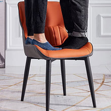 UWYTGF Modern Nordic Style Set of 8 Waterproof Pu Leather Dining Chairs with Metal Legs for Office Lounge Dining Kitchen Bedroom Blue,Bule