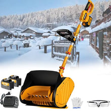 Cordless Snow Blower with 2x4.0Ah Batteries & Charger 32ft Snow Throw Distance Battery-Powered for Driveway/Patio, LED Light