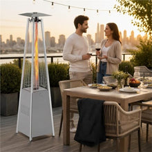 48,000 BTU Propane Patio Heater with Wheels and Cover(Brown)