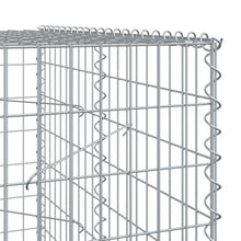 KFPOERTFGD Galvanized Iron Gabion Basket, Heavy Duty Stone Retaining Wall Cage for Landscaping and Garden Decoration, 452.8 x 39.4 x 78.7 Inch Silver Metal Gabion Box