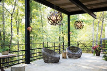 Hinkley Carson Collection 26.25" Five Light LED Outdoor Large Orb Pendant Vintage Iron