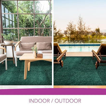 iCustomRug Synthetic Grass Rug – 12 x 24ft Emerald Turf Carpet for Patios, Yards, Boats, Camping – Indoor/Outdoor Use