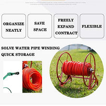 Hose Reels Decorative Garden Hose Storage Large Swimming Pool Injection Pipe Storage Rack, Outdoor Garden Wheel Decoration Statue Large 300M Hose Reel (Color : Hose Reel+200M Pipe)