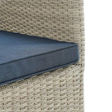 Alaterre Furniture Haven All-Weather Wicker Outdoor Recliners Set with Ottomans and Accent Table