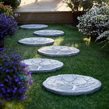 Innovz Round Patio Lawn Stepping Stone 3pcs 6pcs, Chinese Style Garden Yard Stepping Decorative Stones, Tree Trunk Pattern Paving Stones, Outdoor Ornament (Color : 6-Pack)