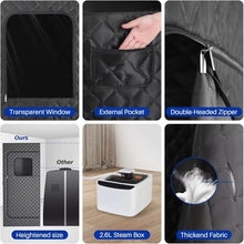 DKDZZXHUS Portable Home Indoor Sauna Relaxation Chair with 2.6L Steam Generator Remote Control Chair, Suitable for Home Use