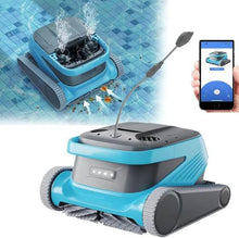 WZUOPG Fully Automatic Robotic Pool Cleanser, 90 ° Wall Climbing Pool Vacuum Cleaner with Application Control, 6 L Super Large Filter Filter Baskets, for Pool On/on The Ground