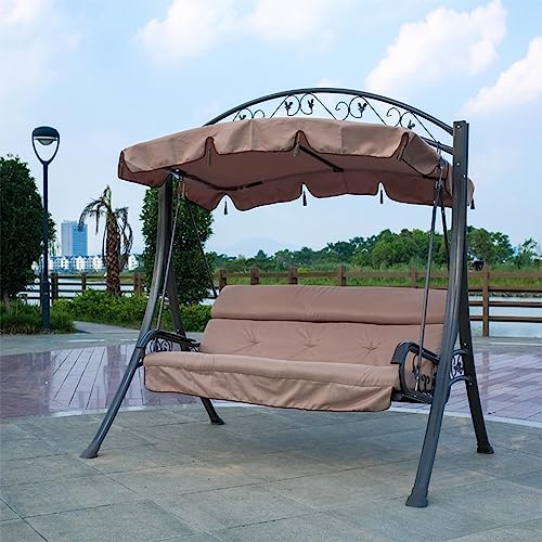 uhyOHF Outdoor Courtyard Porch Swing Iron Swing Hanging Chair Rocking Chair Hammock Swing Chair Suitable for Garden Poolside (