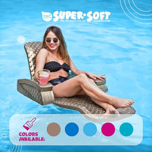 TRC Recreation Folding Foam Baja Chair Pool Lounger with Cup Holders Flamingo Pink