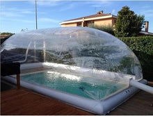 Transparent Inflatable Swimming Pool Dome Cover, Roof Cover Dome Tent, Transparent Bubble Inflatable Swimming Pool Cover, PVC Rectangular Inflatable Cover, Home Use, Commercial Use,11*6*3m