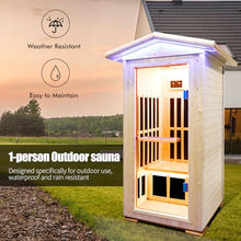 ToTibuy Outdoor Infrared Sauna Finland Spruce Wood Color