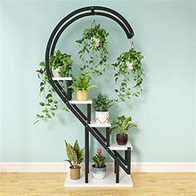 RWGOVLU Flower Stand Metal Plant Stand Flower Planter Rack Pot Holder Multi-Layer Plant Display Shelf Organizer
