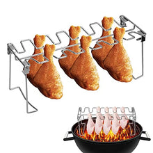 NRFJFOP BBQ Grilled Chicken Wings Rack Non-Stick Grill Stainless Steel Pork Ribs