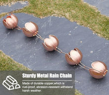 YUSIWOAL Adjustable Rain Chain with Lotus Design for Gutter Downspout Water Flow Decoration(3.6 m (11.8ft))