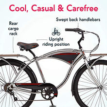 Kulana Lakona Tide Adult Beach Cruiser Bike 26-Inch 7-Speed Silver