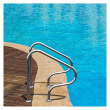 Pool Handrail Pool Stair Rail Pool Railings Stainless Steel Pools Grab Rail Safety Handle, Stair Railing for Indoor Outdoor Inground Swimming Pools(2 pcs)